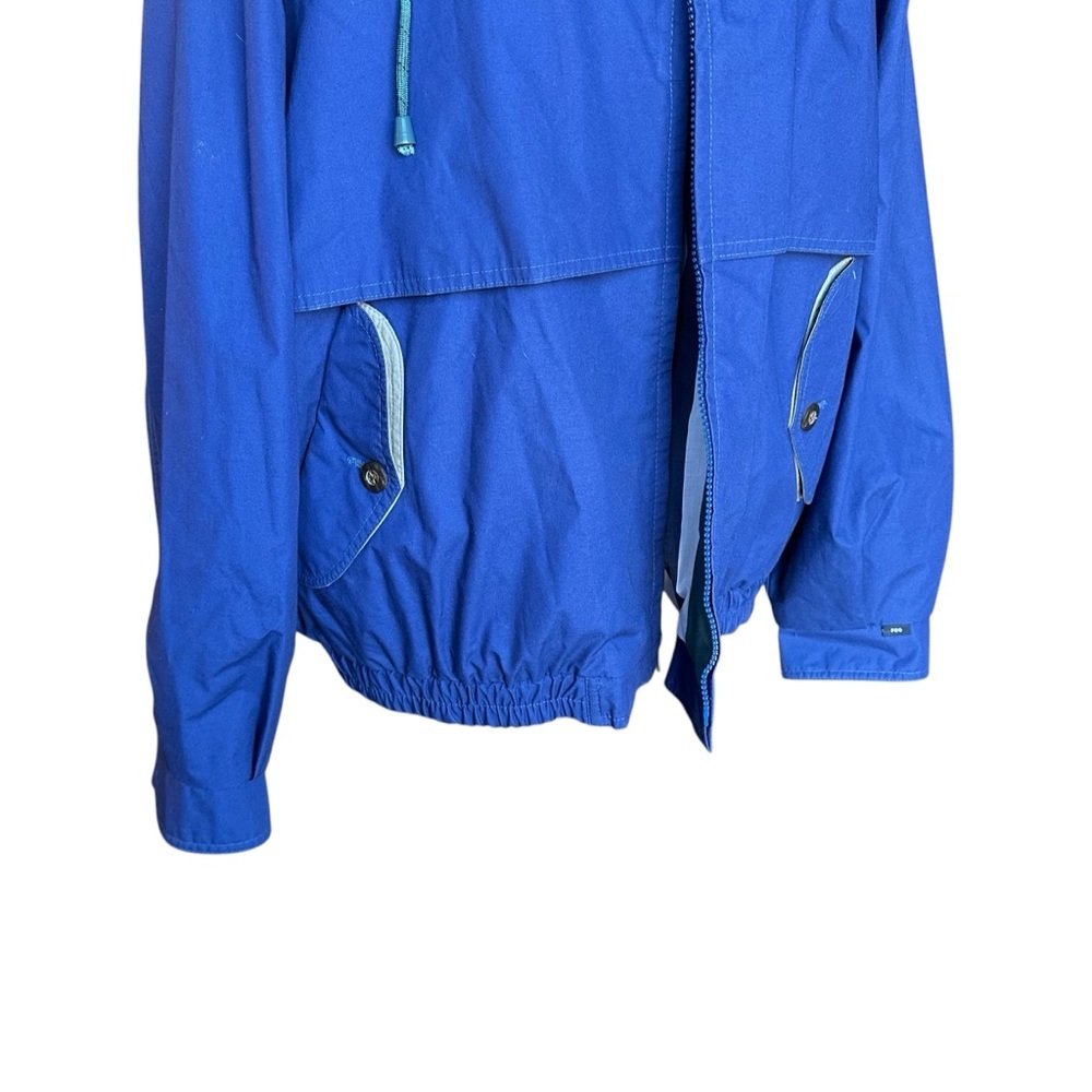 London Fog Windbreaker Jacket Men XL Blue Collared Full Zip Long Sleeve Casual - Picture 6 of 16